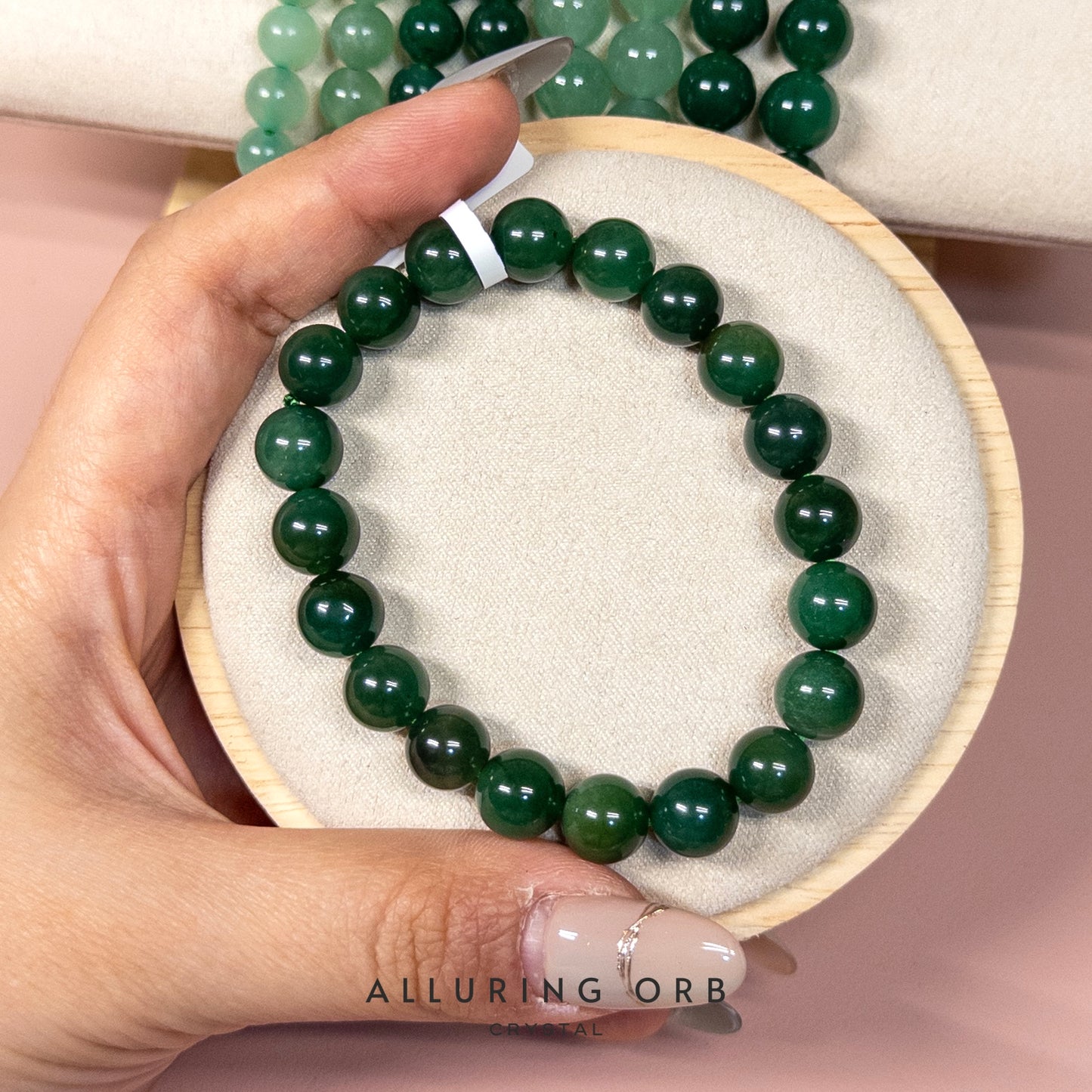 Green Aventurine Crystal Beads Bracelet 东陵玉