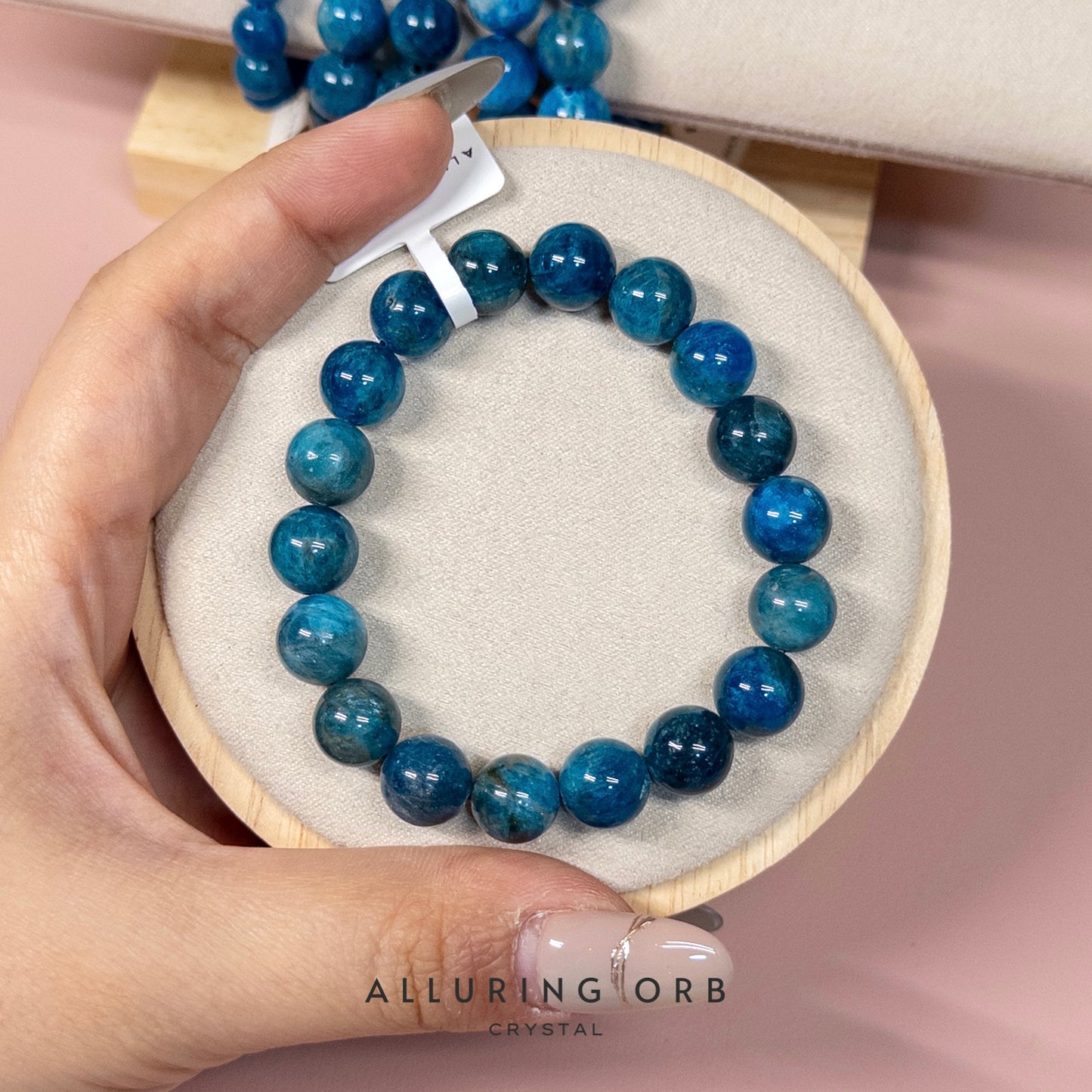Blue Apatite Crystal Bracelet 蓝磷灰