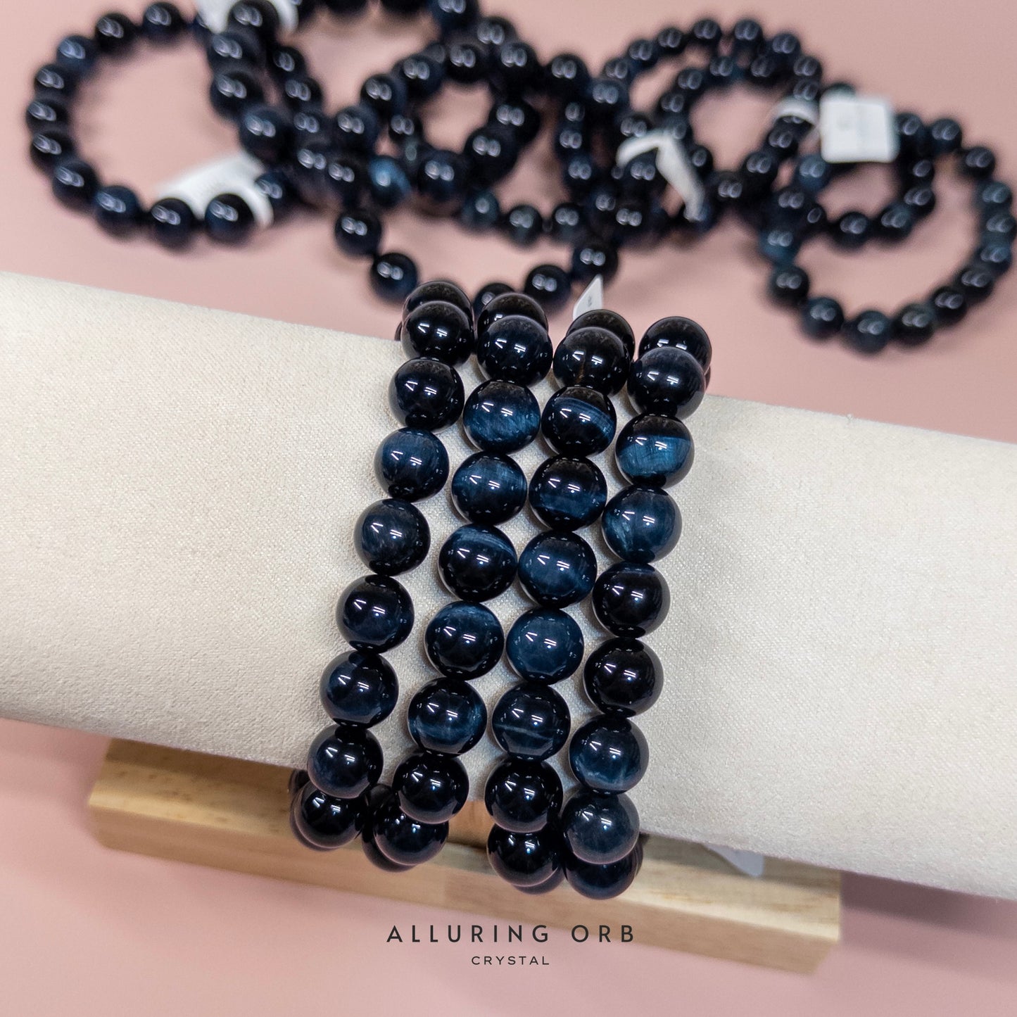 Electric Blue Tiger Eye Bracelet