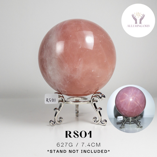 Madagascar Star Rose Quartz Jumbo Sphere