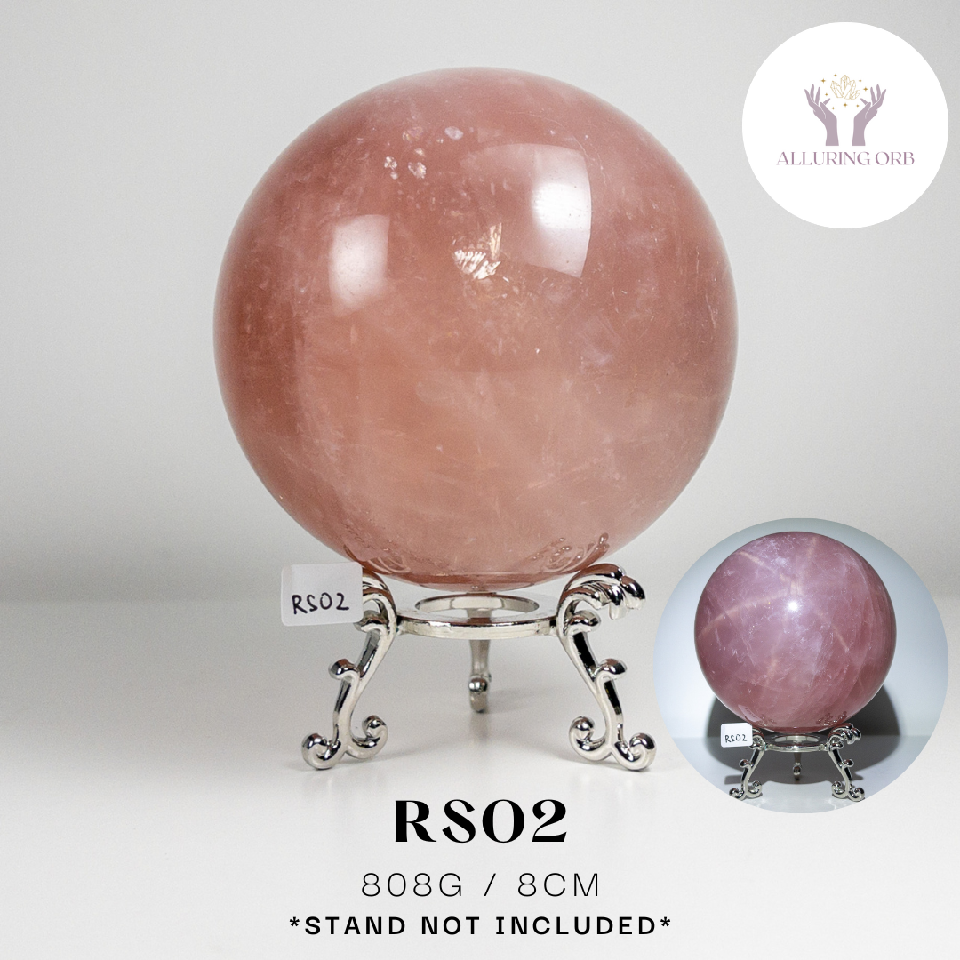 Madagascar Star Rose Quartz Jumbo Sphere
