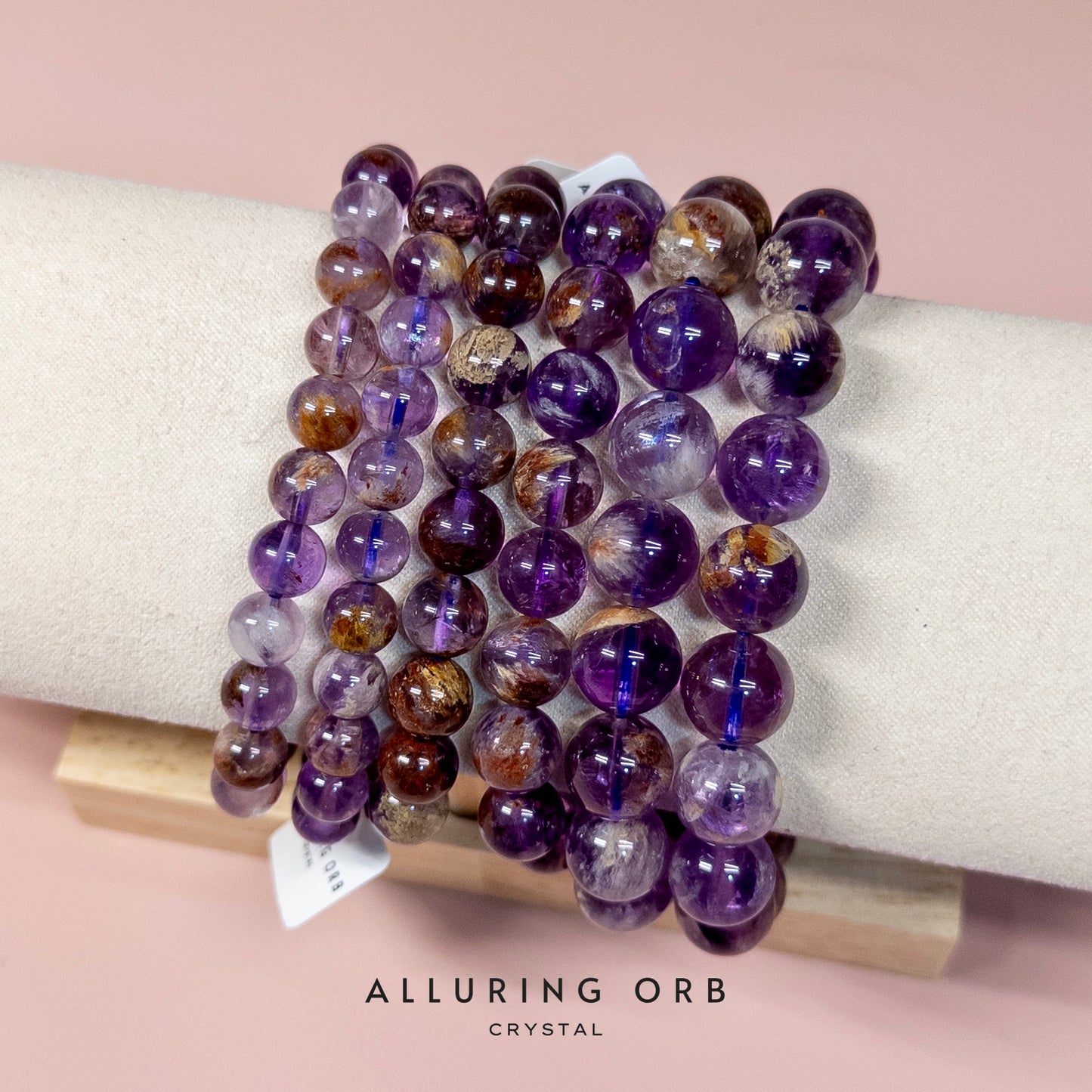 Purple Phantom / Amethyst Phantom Crystal Bracelets 紫幽灵
