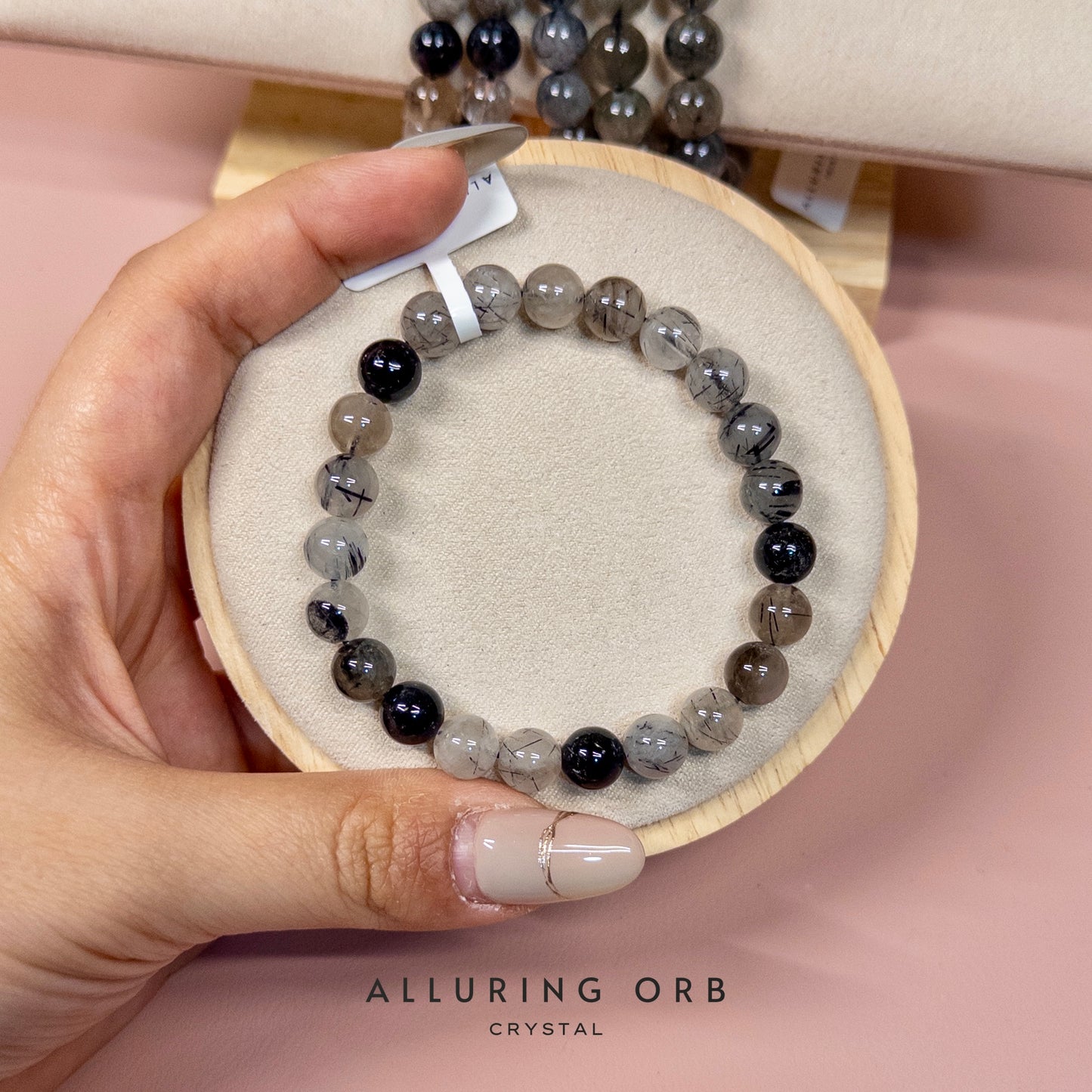 Rutilated Quartz Crystal Bracelet 黑发晶