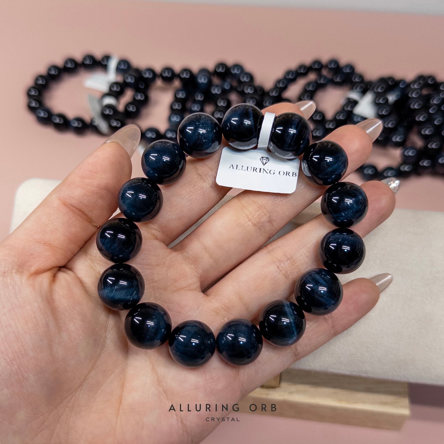 Electric Blue Tiger Eye Bracelet