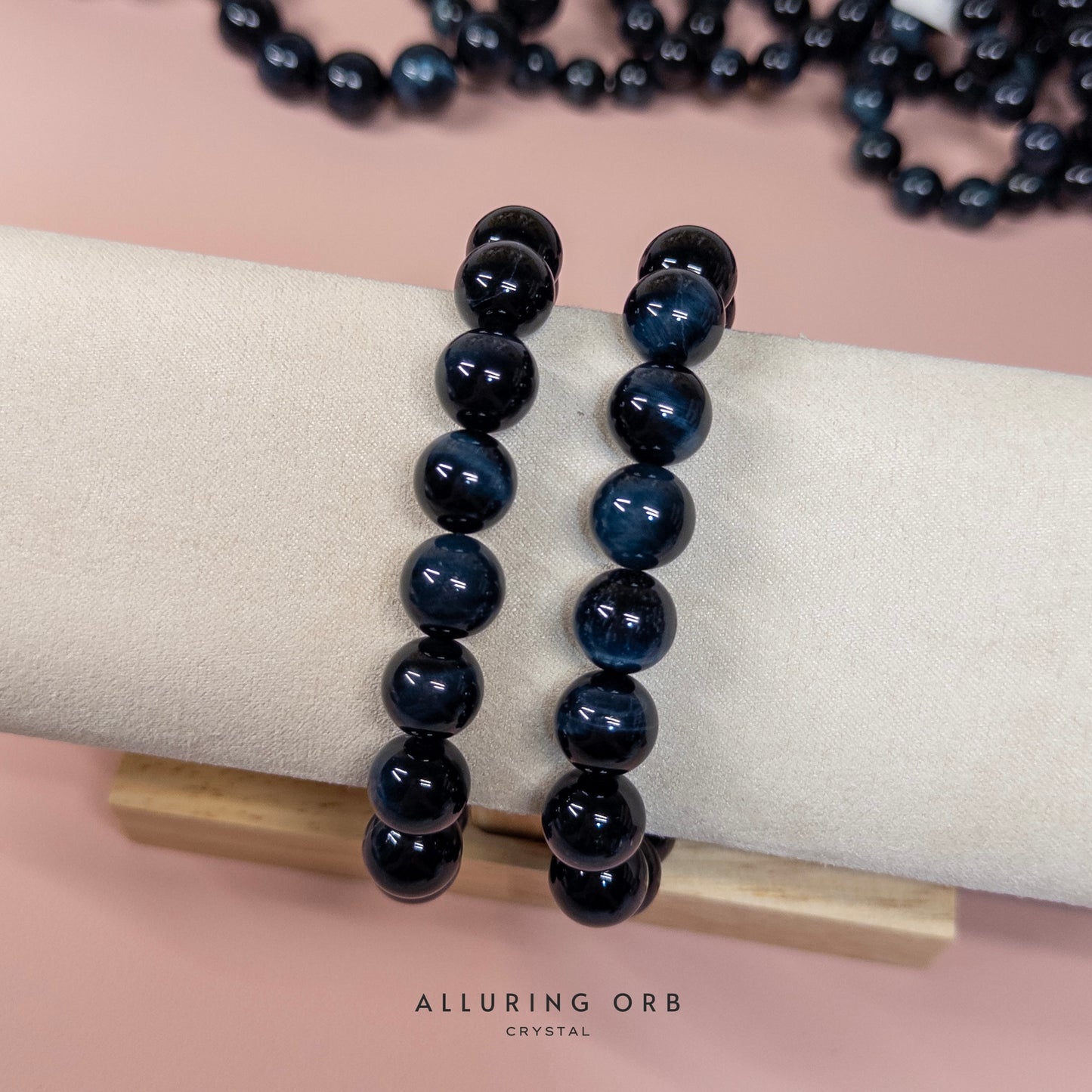 Electric Blue Tiger Eye Bracelet