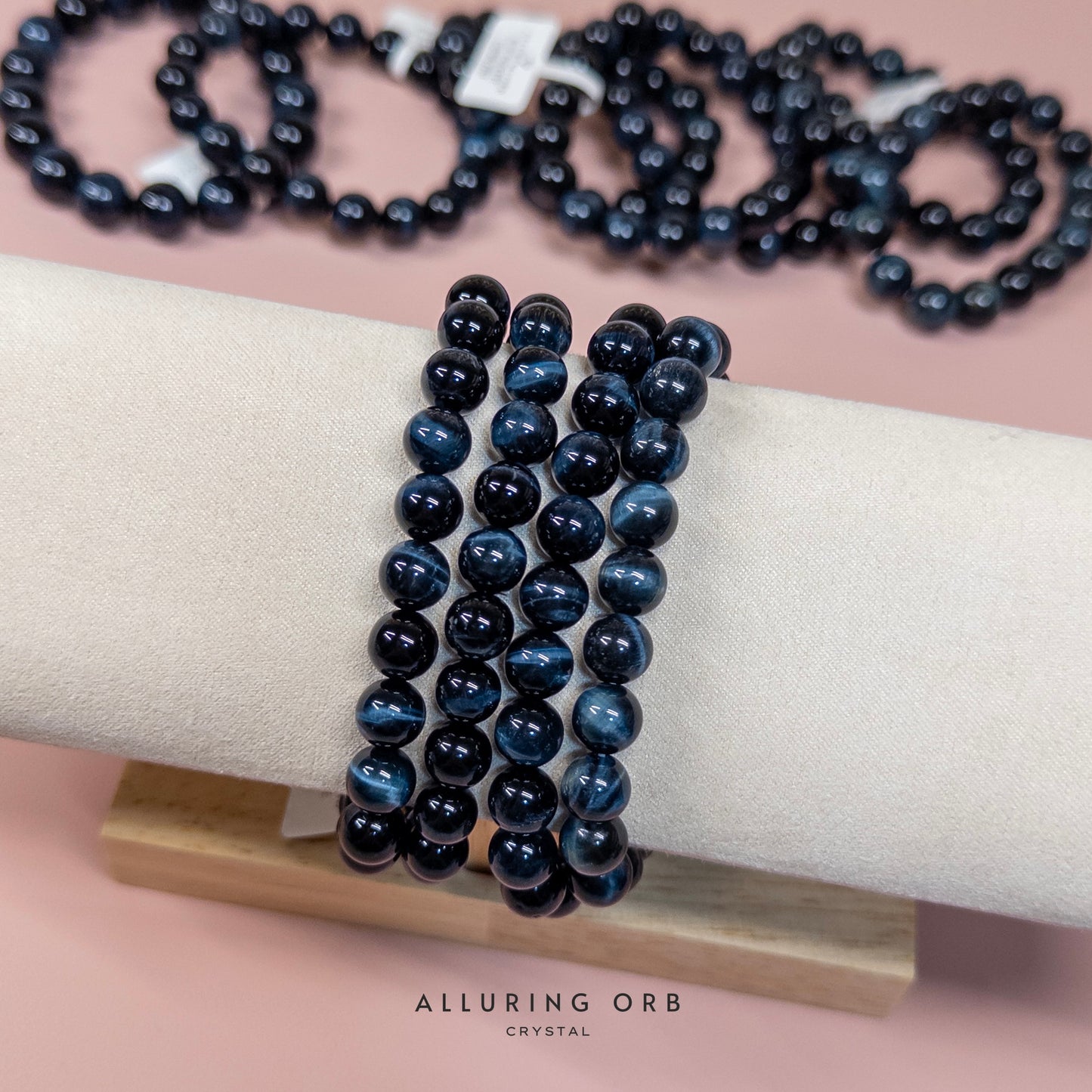 Electric Blue Tiger Eye Bracelet