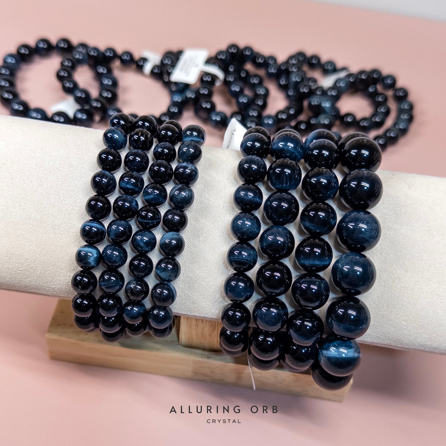 Electric Blue Tiger Eye Bracelet