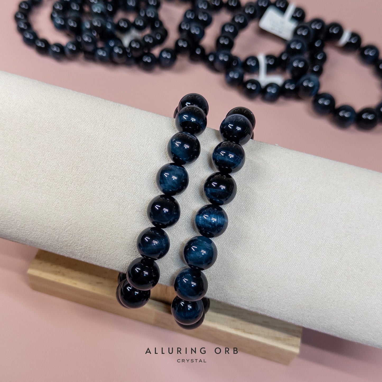 Electric Blue Tiger Eye Bracelet