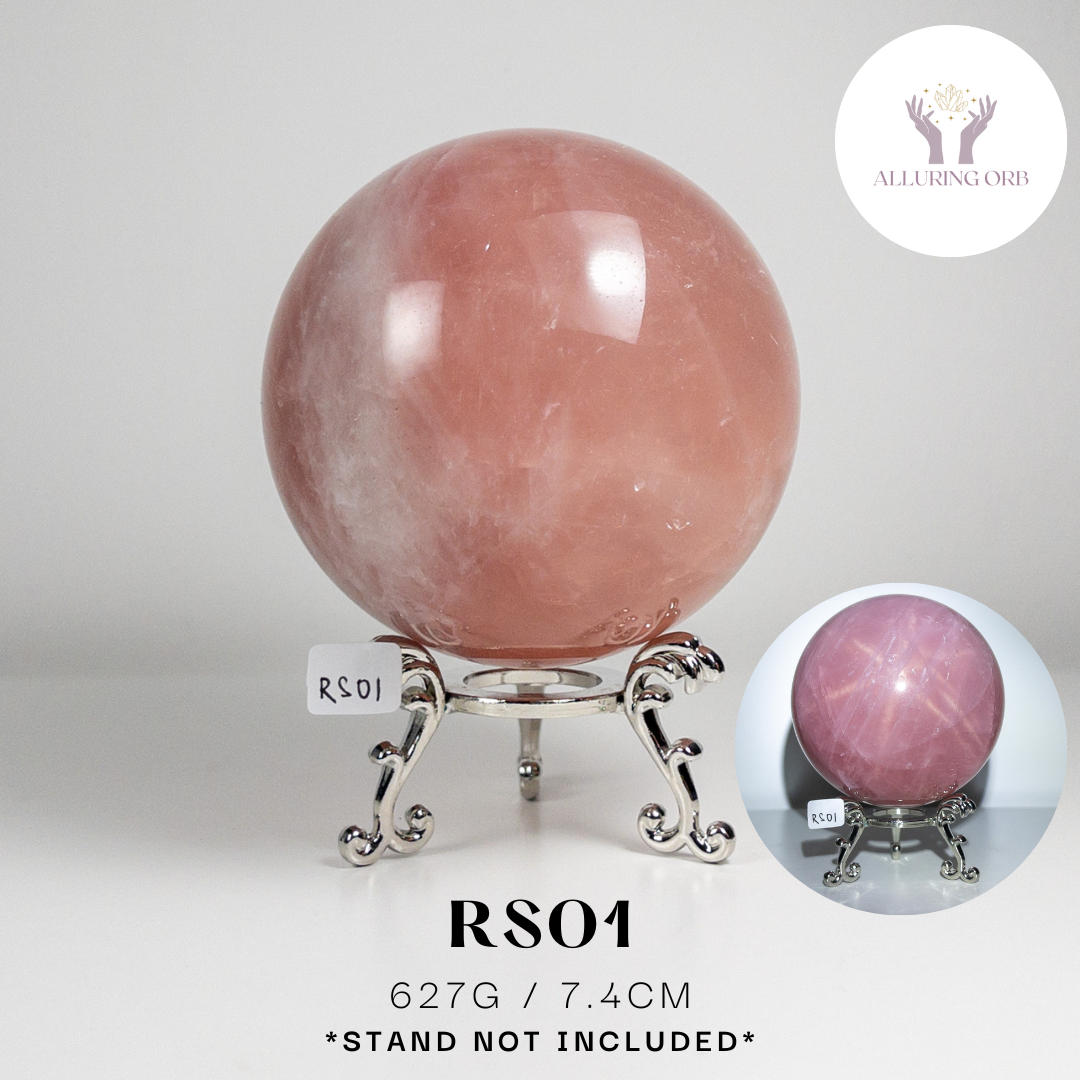 Madagascar Star Rose Quartz Jumbo Sphere